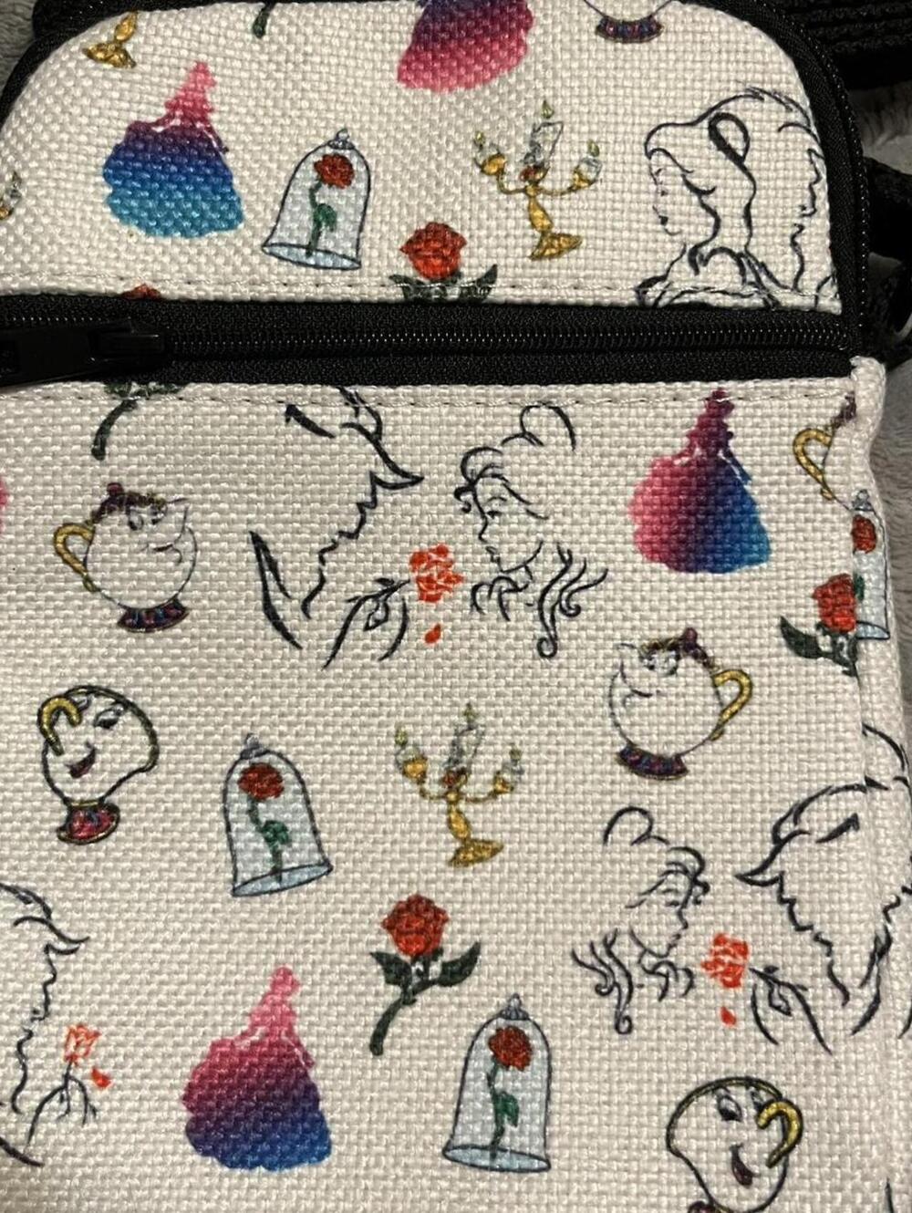 Disney Beauty and the Beast Crossbody Bag Multi Color New - Picture 2 of 3